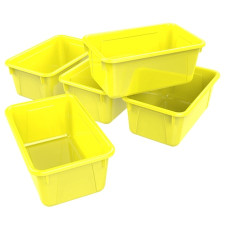 Storex Plastic, Yellow, 5 PK 62418U05C